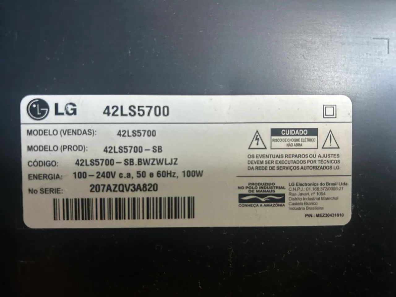 TV LG 42 polegadas smart 3D (detalhe) - Foto 2
