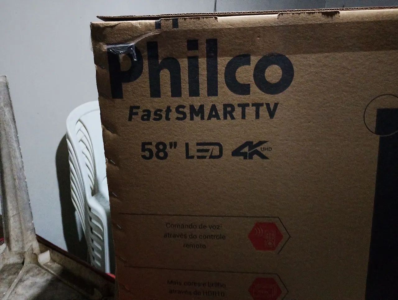 Vendo uma caixa de tv de 58 polegadas com isopor  - Foto 3