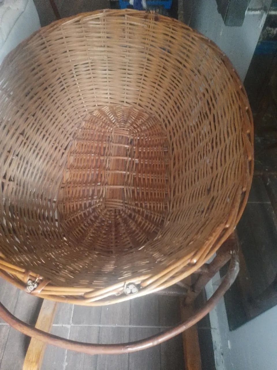 Berço de vime com balanço  - Foto 2