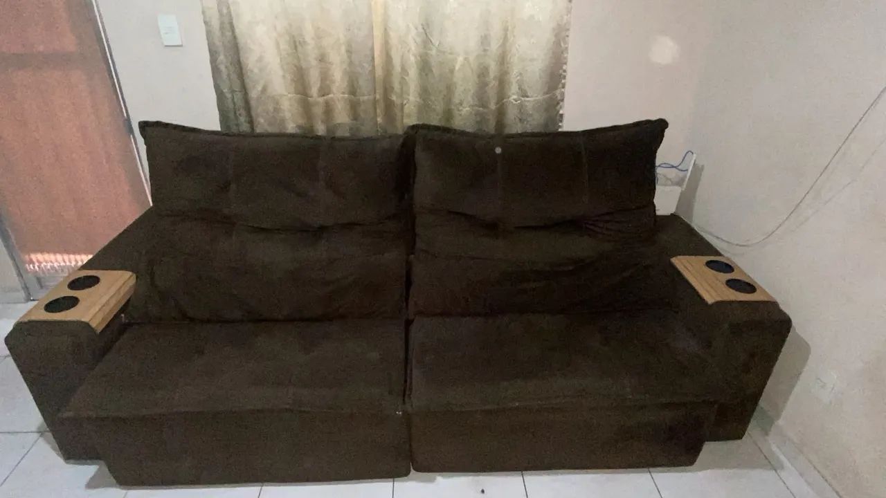 Sofá reclinável de cinema 