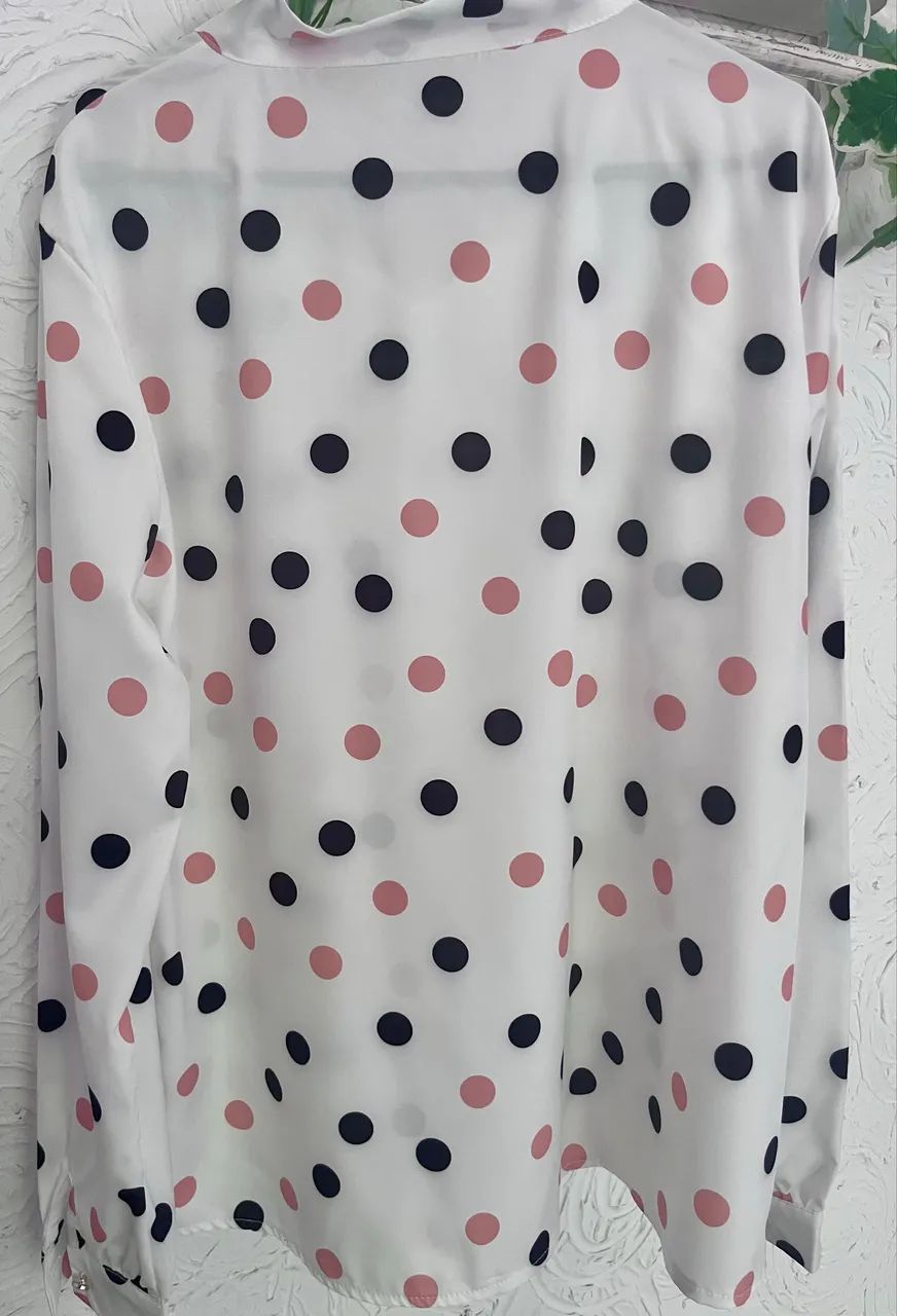 Camisa manga longa viscose toque de seda - Foto 3