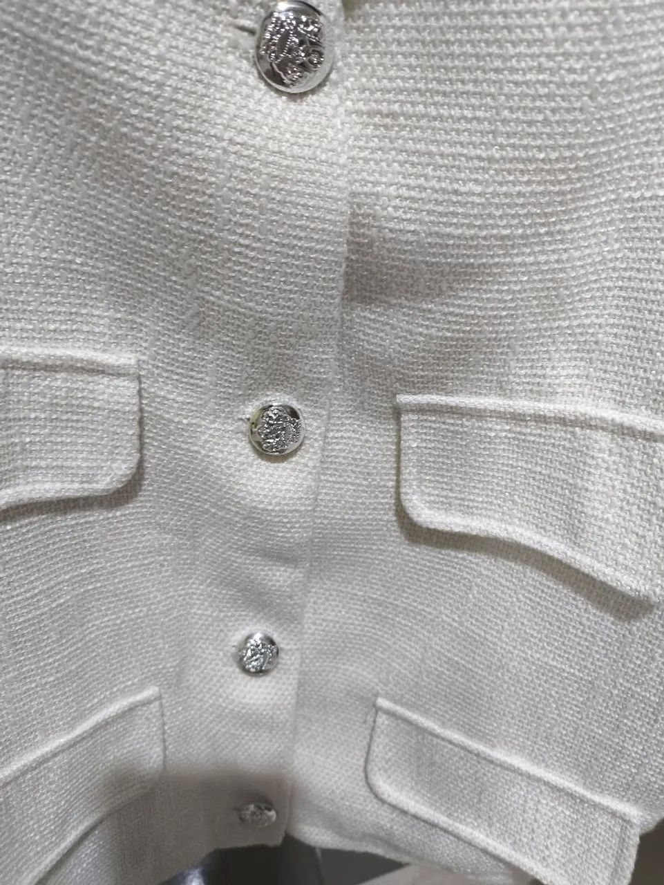 Casaqueto branco plus size tamanho XL - Foto 3
