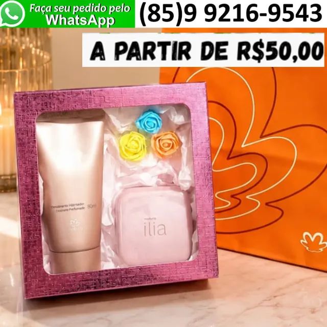 Kit Presente Dia das Mães com Hidratante Sabonete Perfume Natura