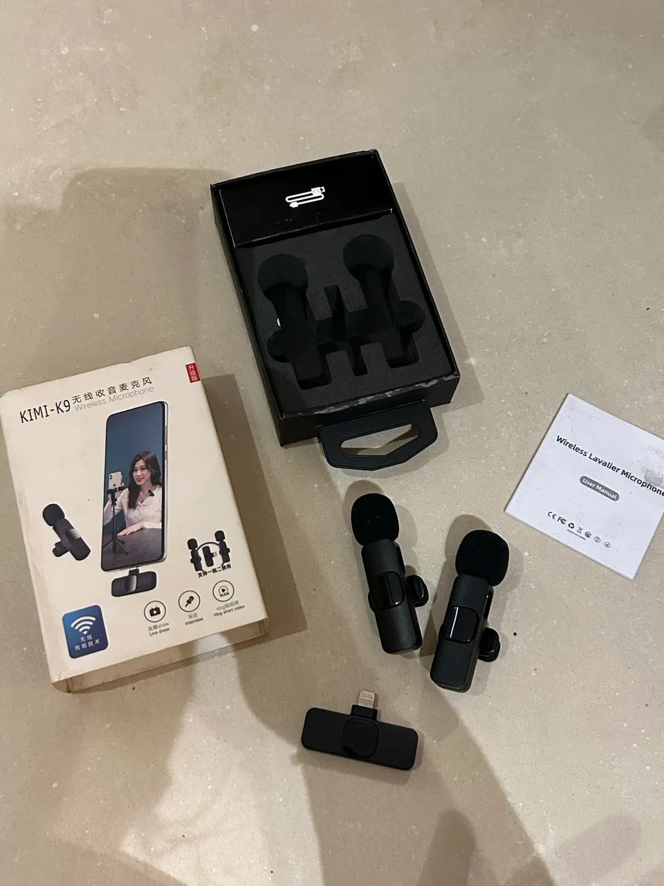 Kit 2 Microfones Lapela Sem Fio 