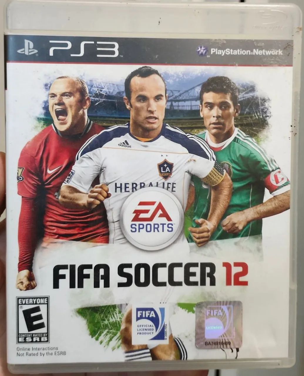 FIFA 2012 caixa, manual (CD não funcionando) Playstation 3 PS3 em Uberlândia e Uberaba.