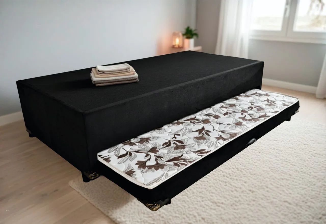 Base solteiro com cama auxiliar , à pronta entrega 
