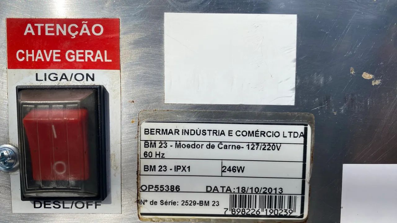 MOEDOR DE CARNE BERMAR BOCA 5 INOX   - Foto 4