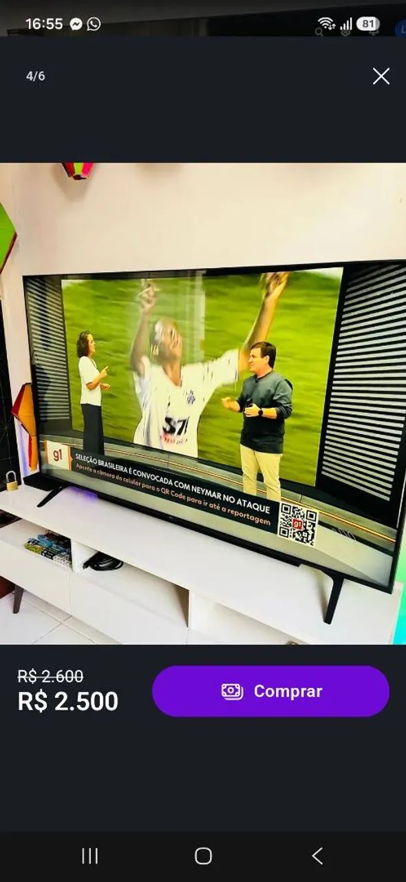 SMART DE 60 LG WEBOS NA GARANTIA COM NOTA ( ULTRA HD 4K, COMANDO DE VOZ, E BLUETOOTH ) - Foto 3