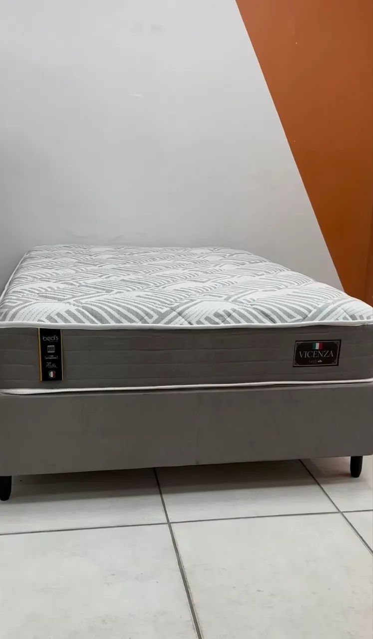 Cama casal duas partes / (base + colchão)