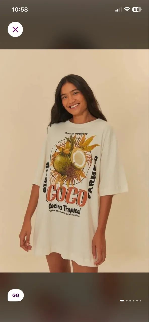 Vestido tshit farm gg