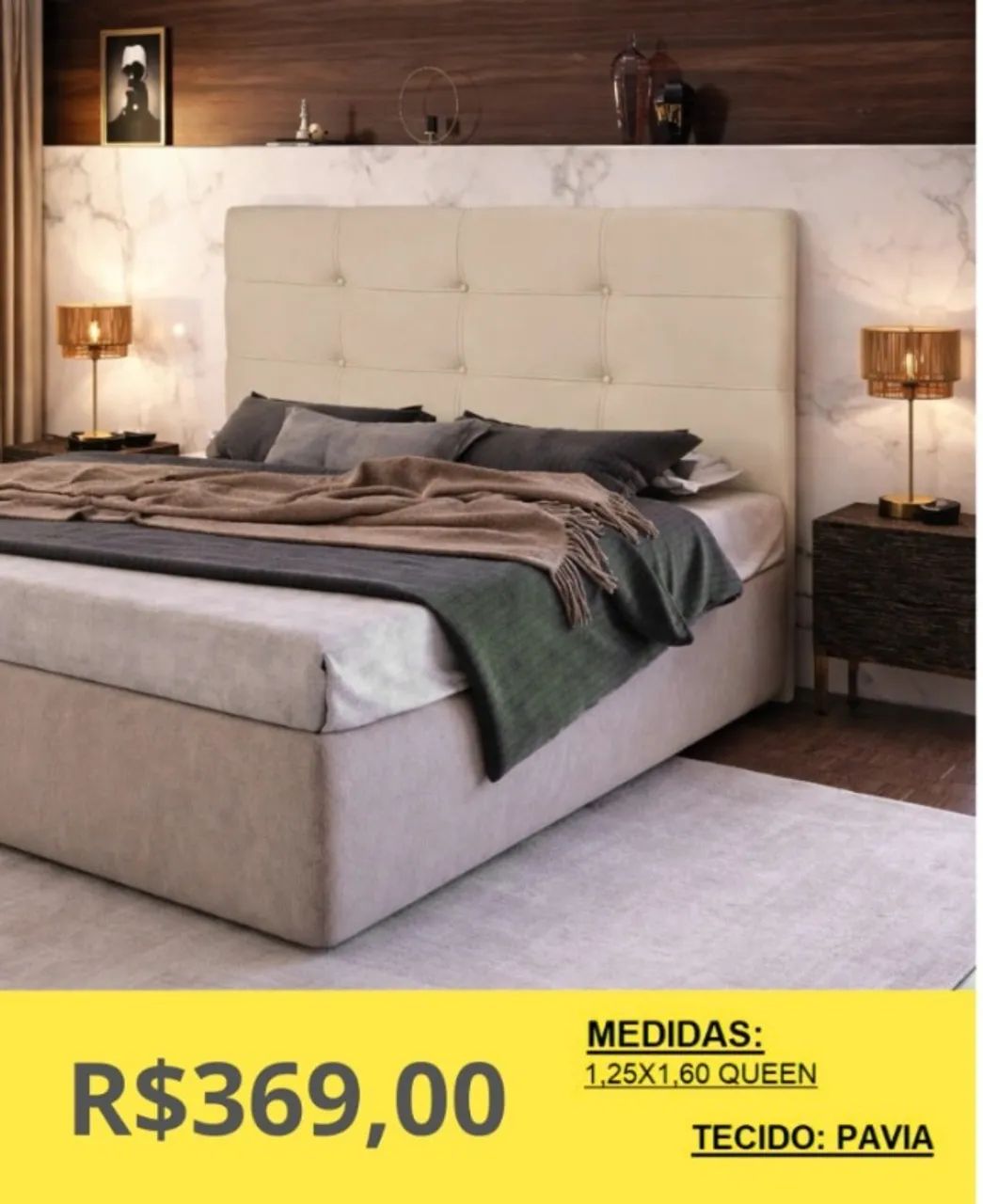 CABECEIRA QUEEN A PRONTA-ENTREGA 