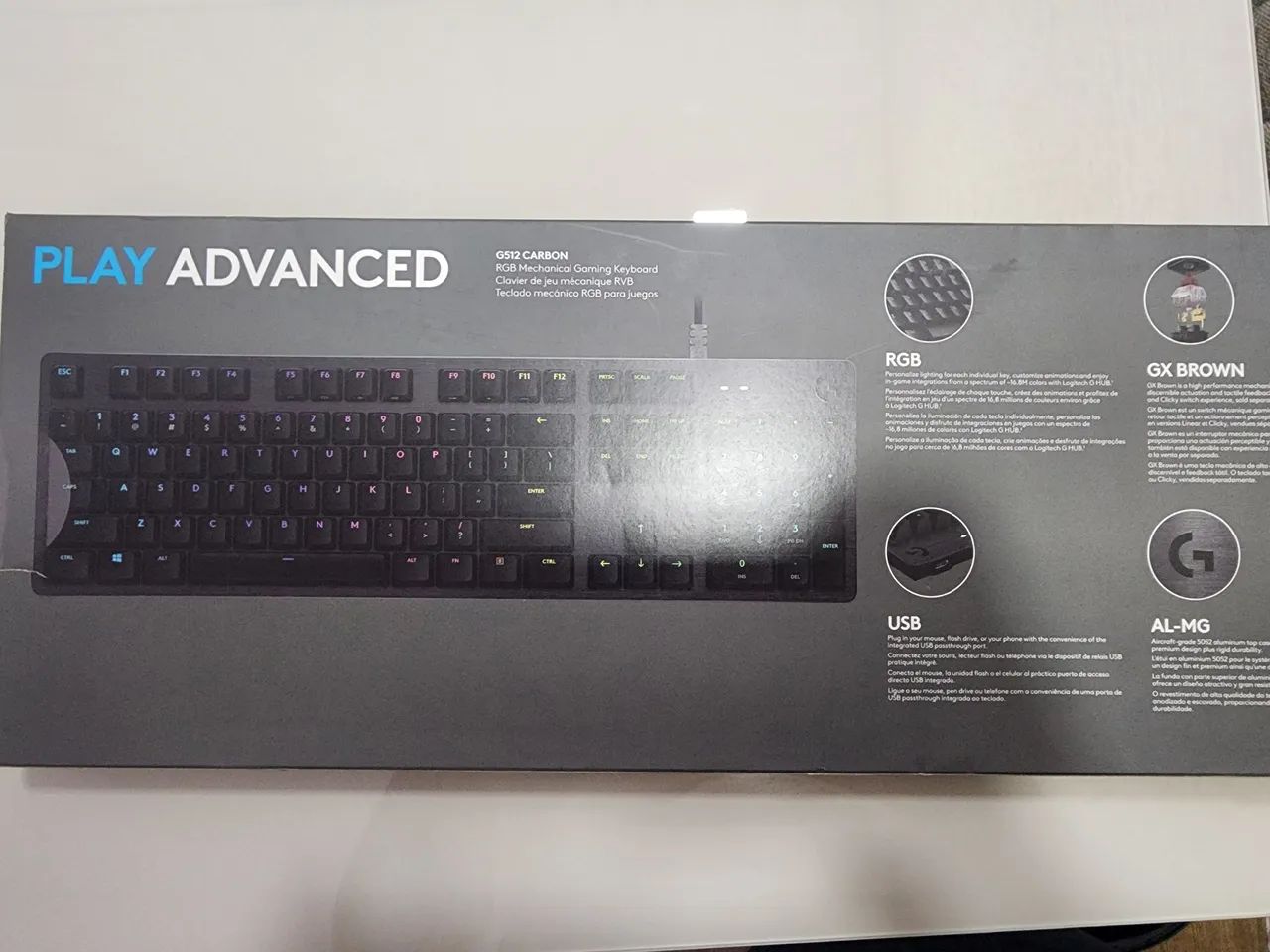 Teclado Mecânico Logitech G512 Carbon ABNT2 - Foto 2