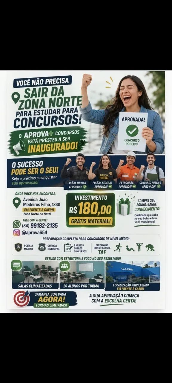 Curso preparatório para concursos públicos 