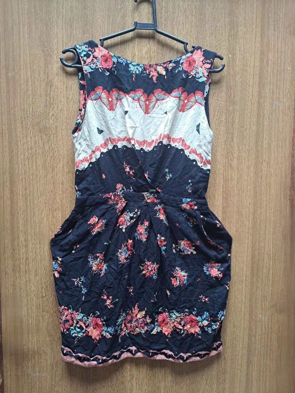 Vestido m farm viscose zíper lateral  - Foto 3