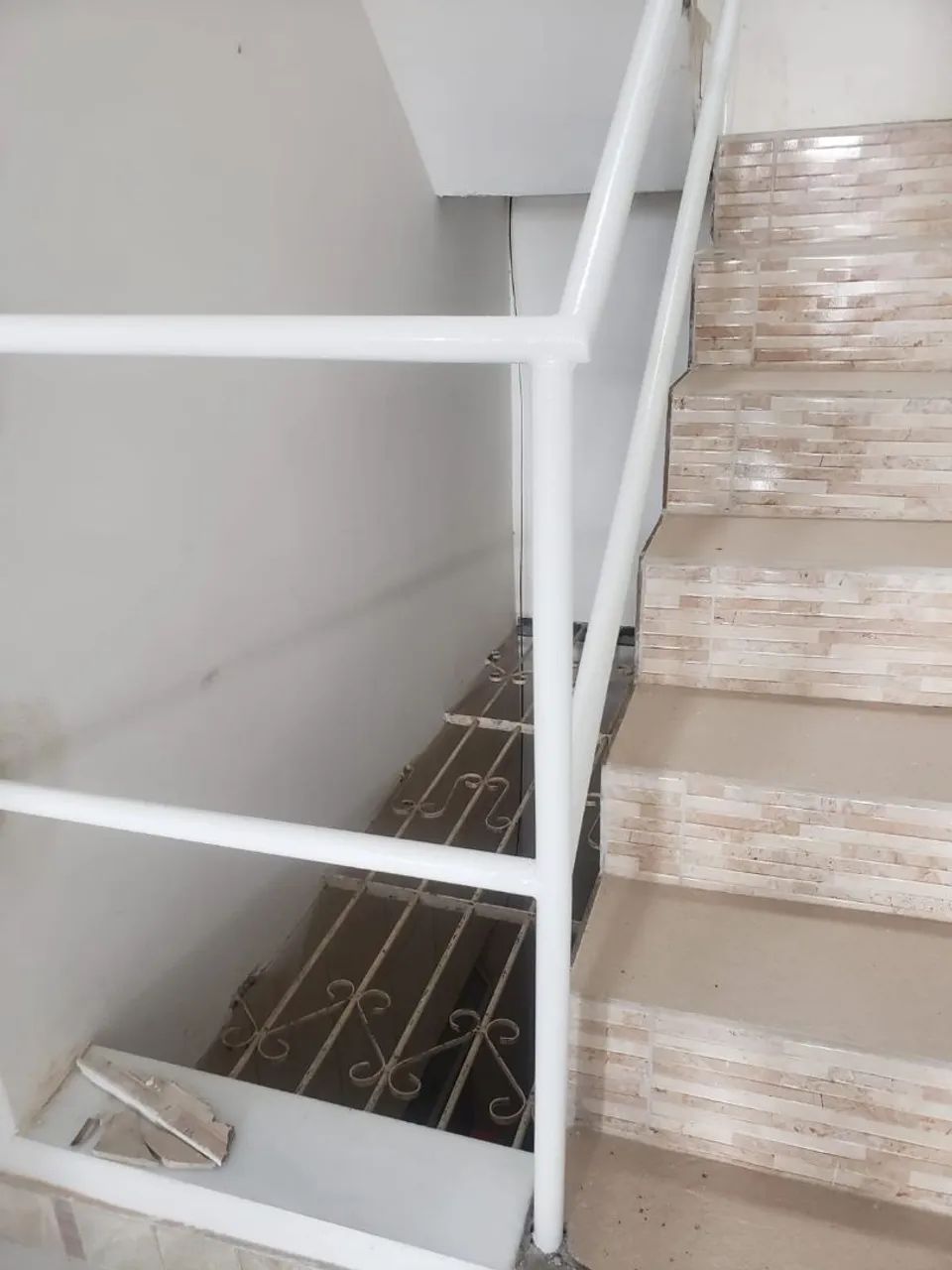 Corrimão de escada (galvanizado ou inox)