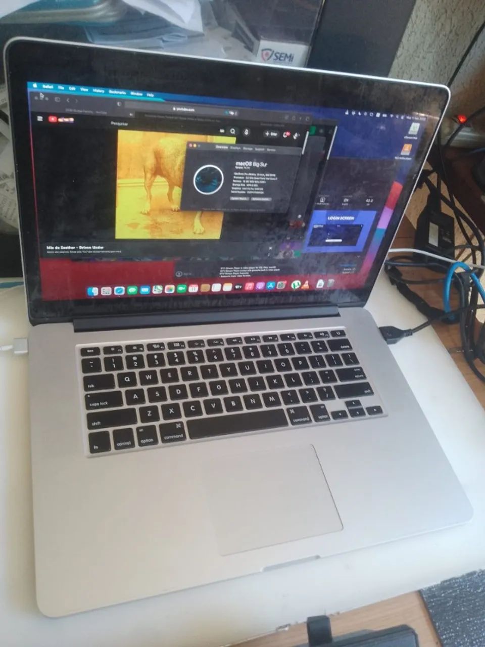 macbook pro a1398 16ram ssd 500 - Foto 5