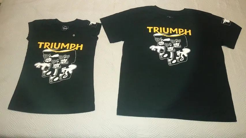 Kit Camisetas Triumph Tiger para o casal G e M - Foto 4