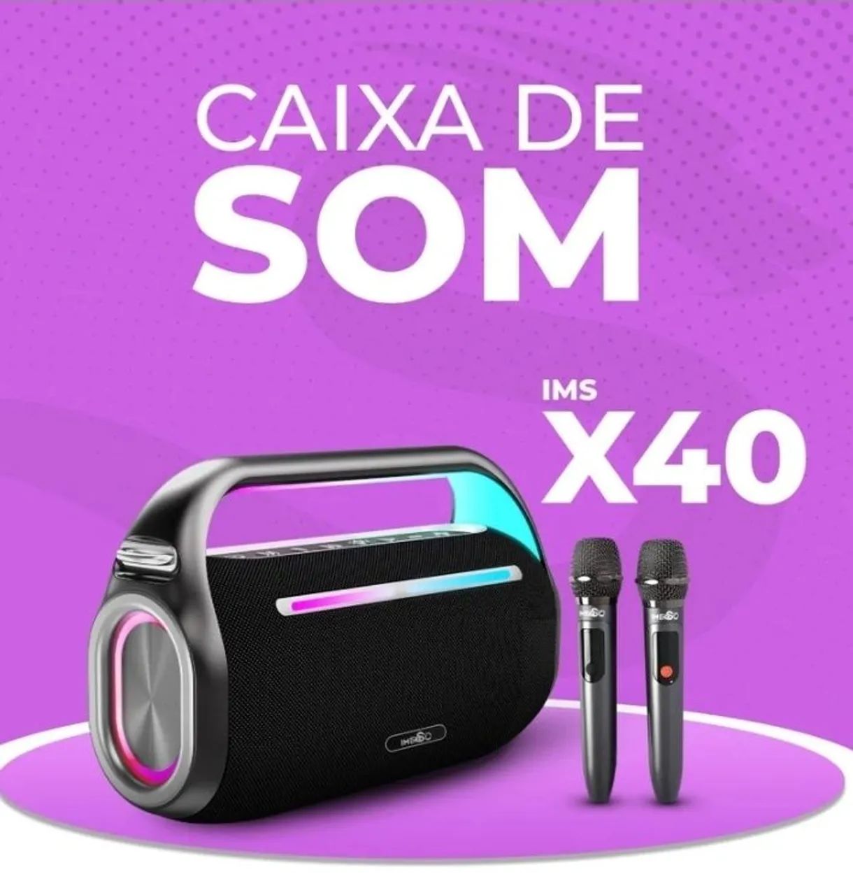 Caixa de som X40 a prova d'água 
