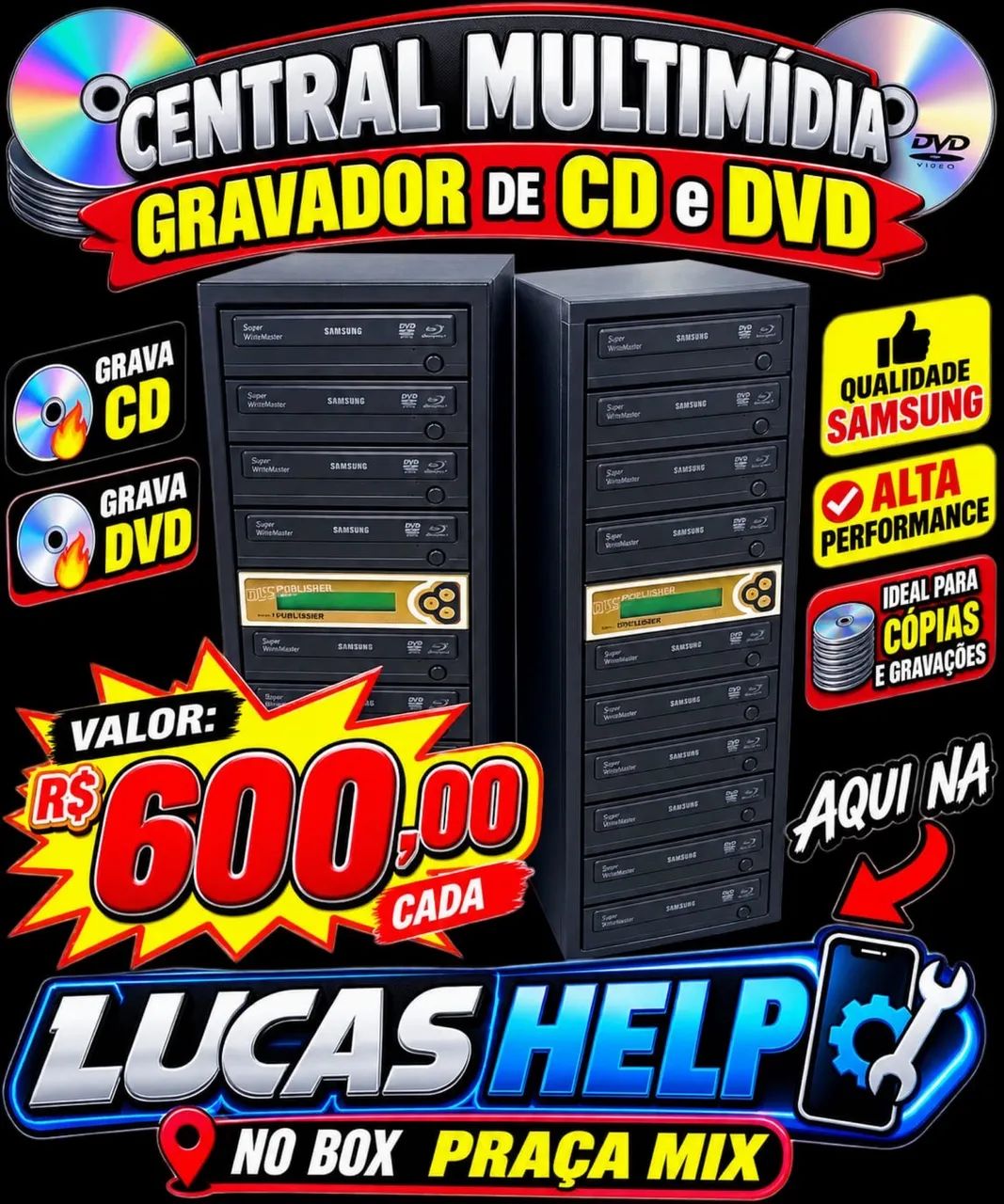 Duplicadora cd dvd