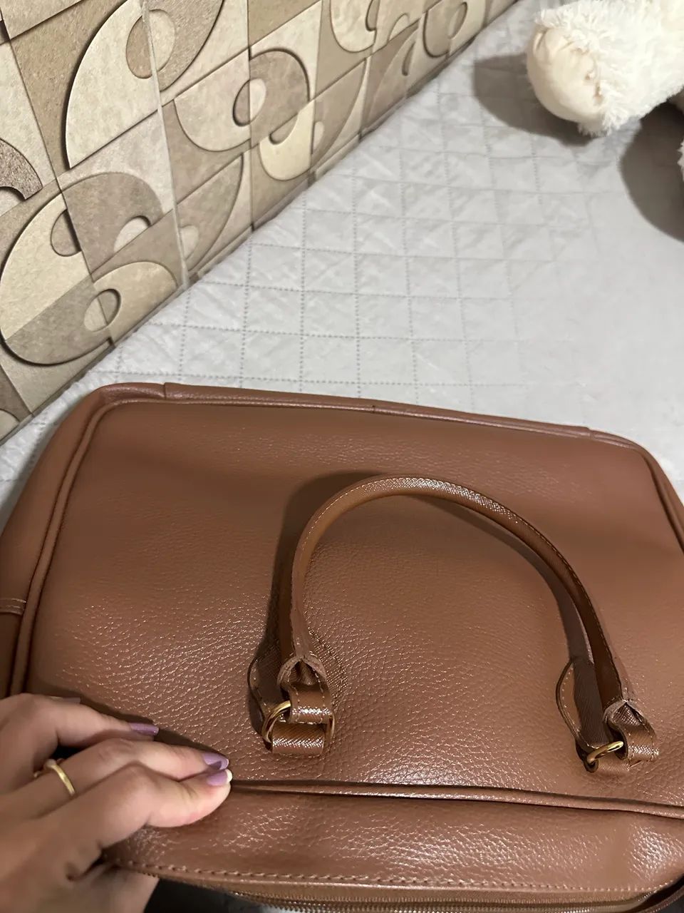 Bolsa de couro para notebook