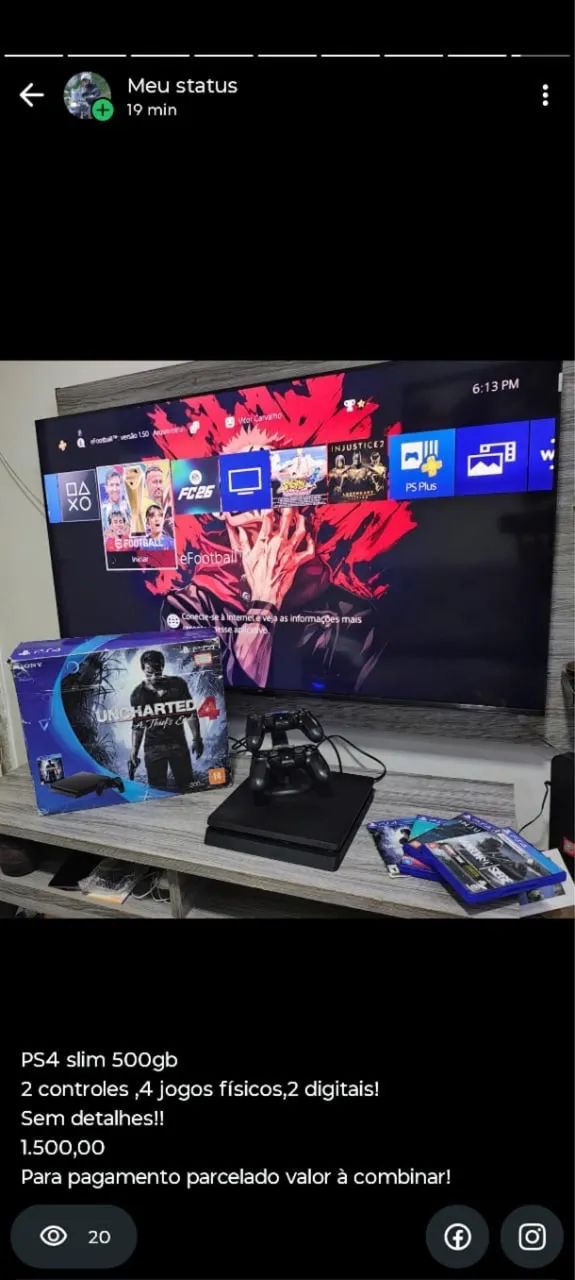 PS4 completo  - Foto 3