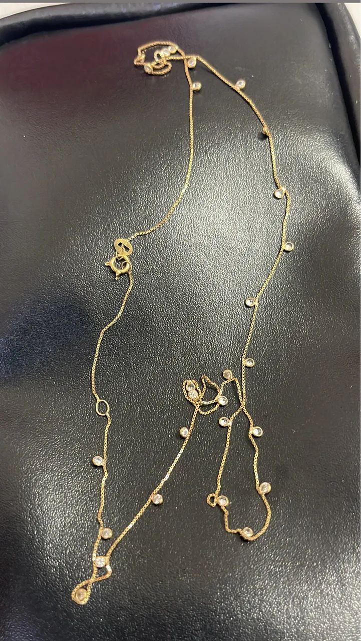 Corrente feminina de ouro 750k 