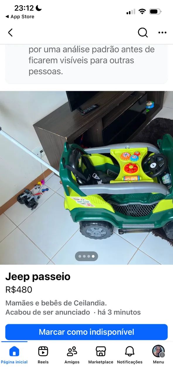 Carrinho empurrador  - Foto 4