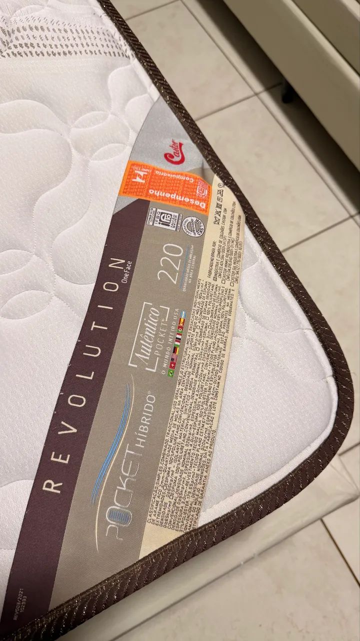 CAMA BOX AUX E COLCHÃO SOLTEIRO - Foto 4