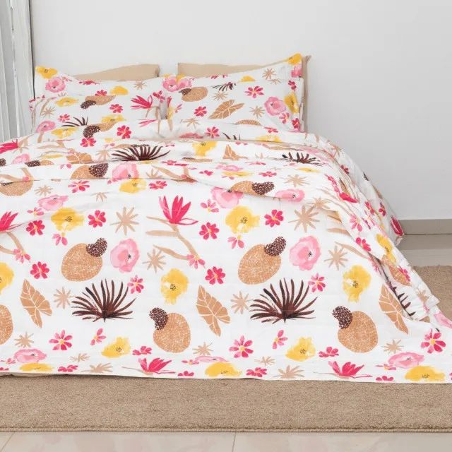 Jogo de Cama Estampa Floral 4 peças King - Foto 2