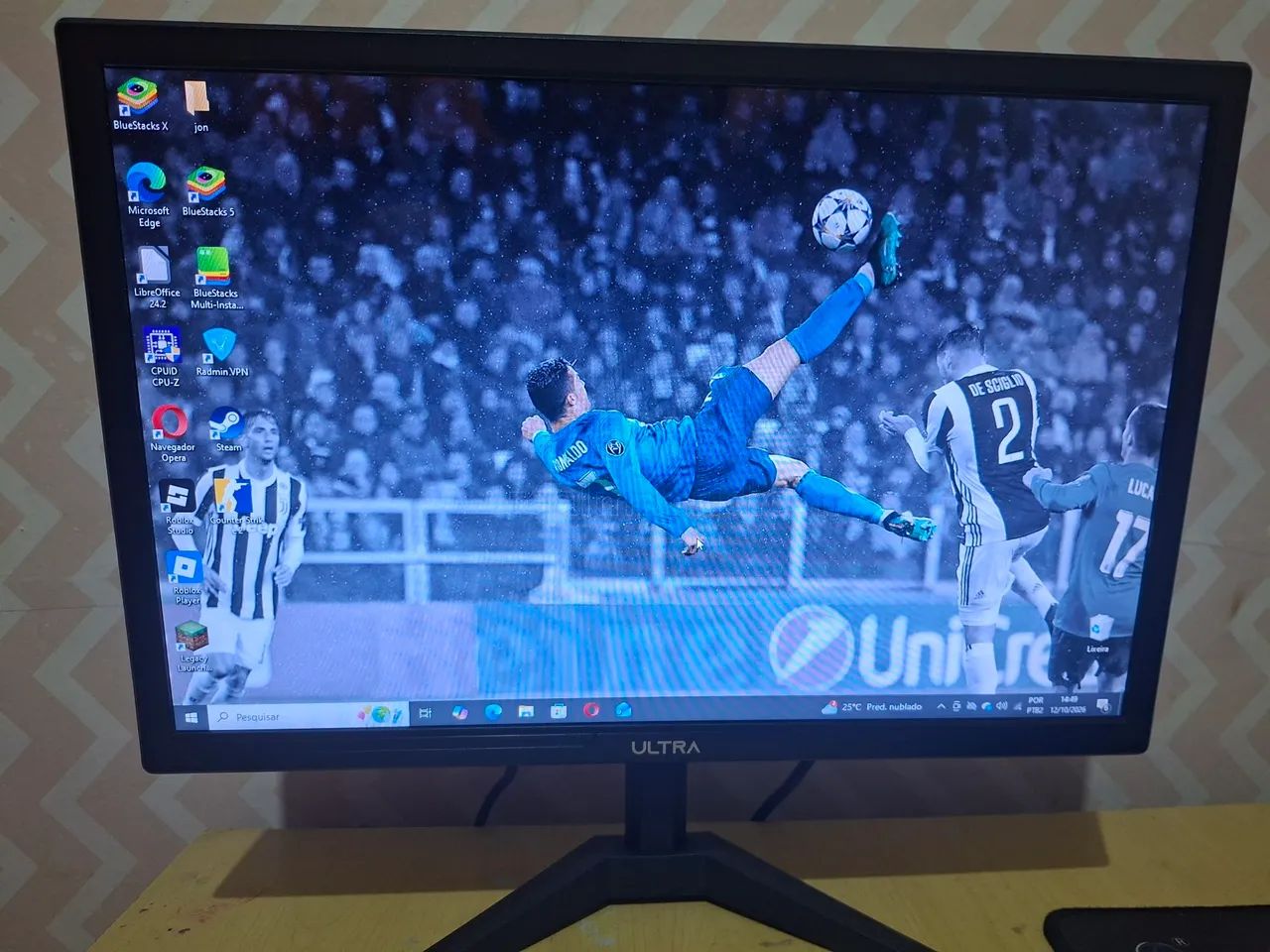 Pc completo com munitor e teclado 