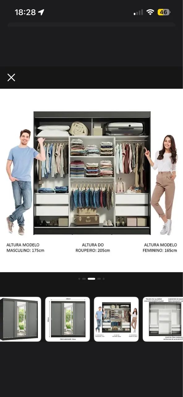 Guarda roupa de casal - Foto 4