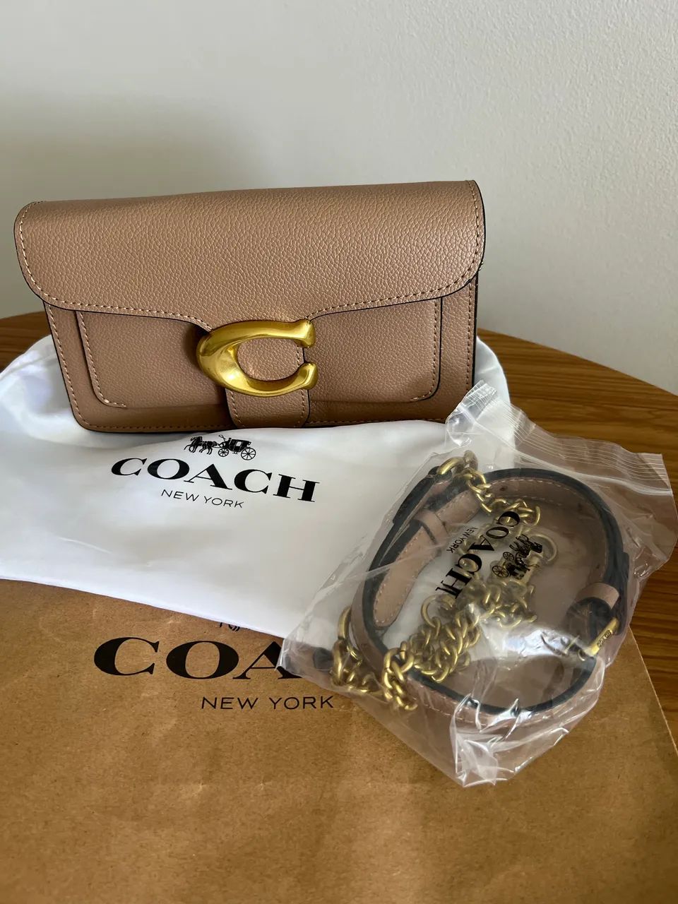 Bolsa Coach Tabby Chain nova original 