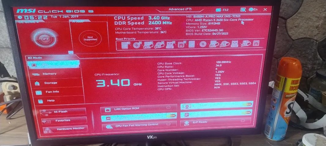 Placa-mãe Msi B450m-a Pro Max (ms-7c52) - Preto - SEM ESPELHO - Foto 2