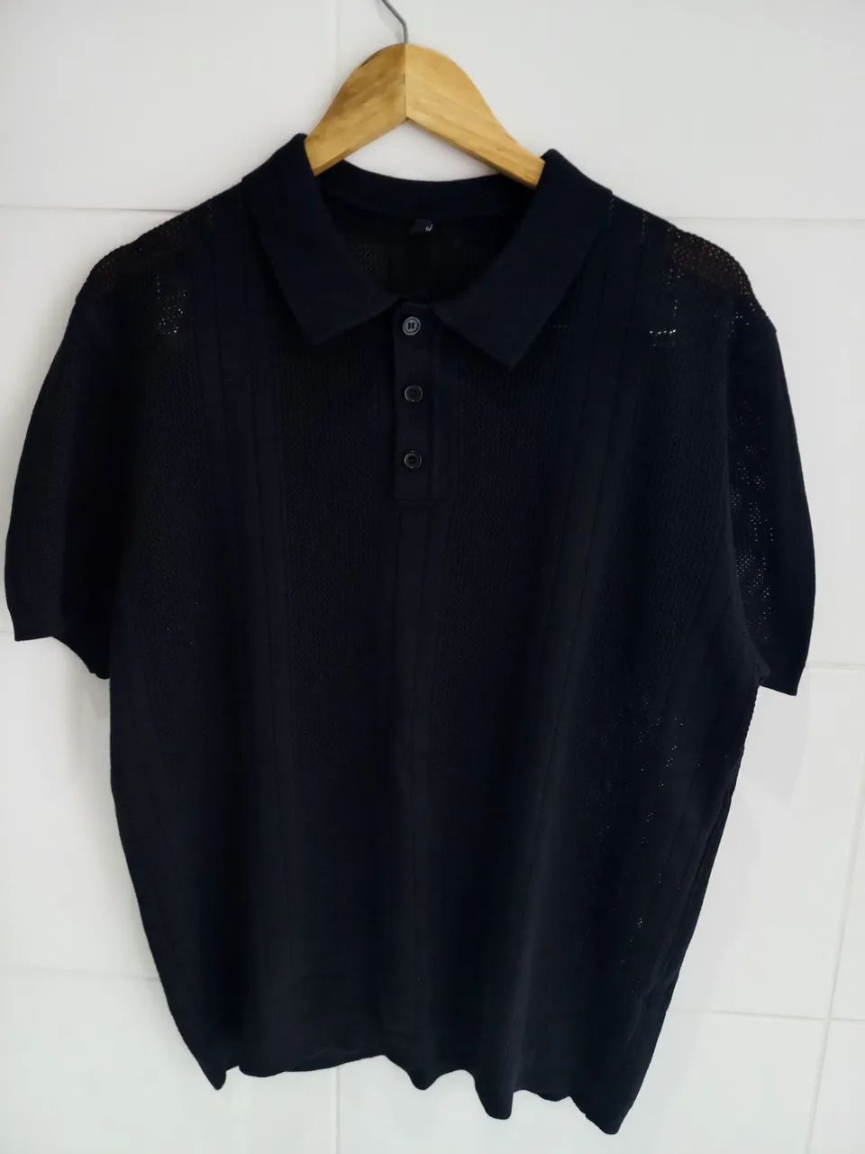 Polo mesh masculina 
