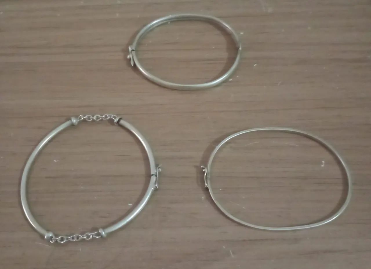 3 braceletes de prata925 - Foto 4