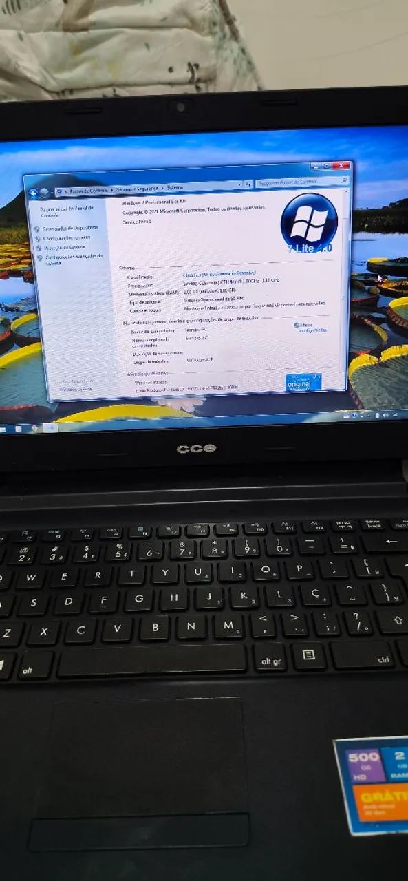 Notbook CCE
