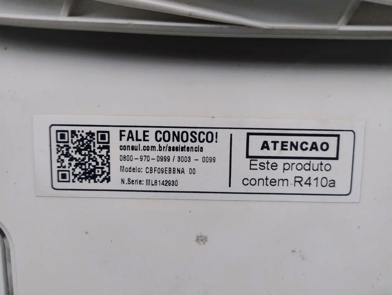 Evaporadora Consul inverter 