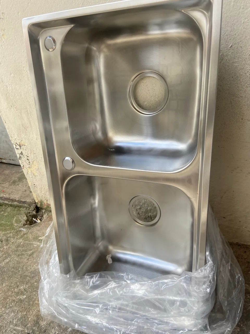 Cuba dupla para Pia de cozinha Nova! no plástico  - Foto 3