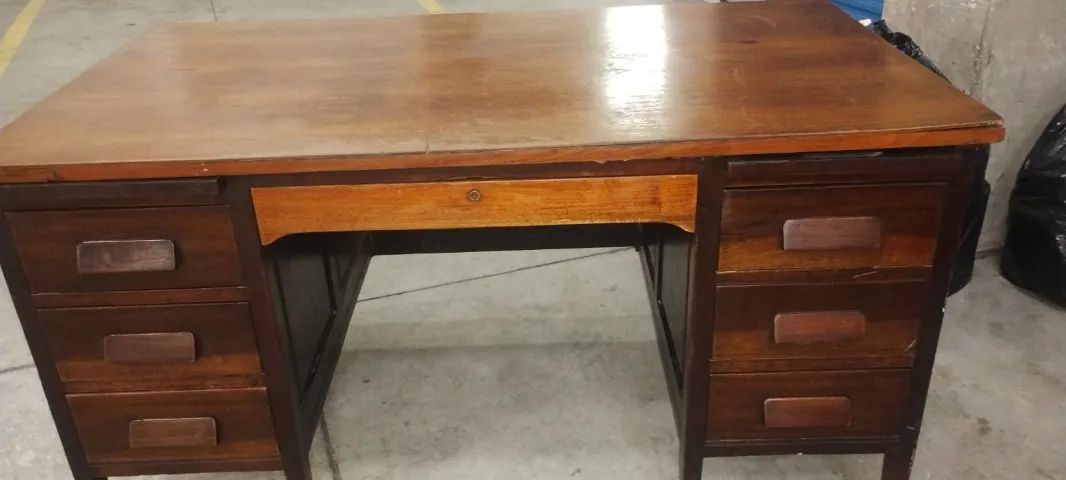 mesa de escritório antiga - Foto 3
