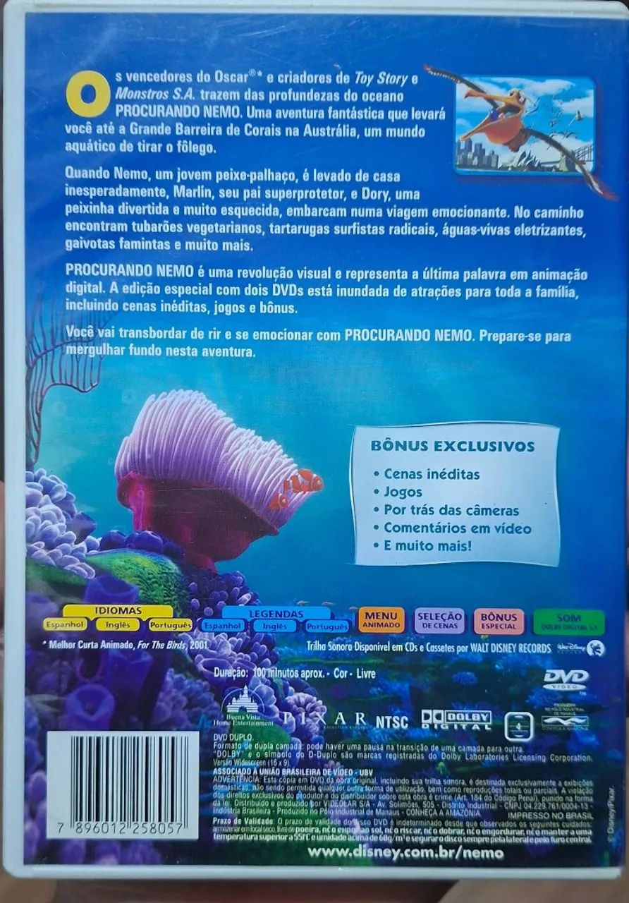 Edição especial Procurando Nemo DVD Duplo - Foto 2