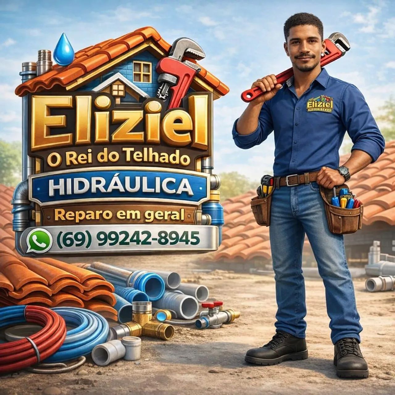 Telhadista e hidráulica o melhor da capital 