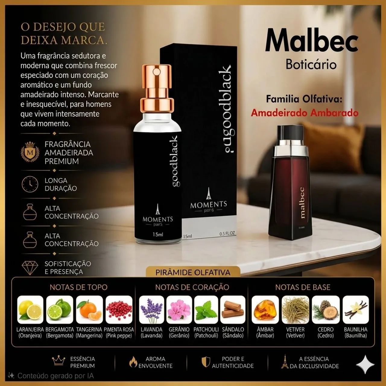 Perfumes importados Momentos Paris - Foto 3