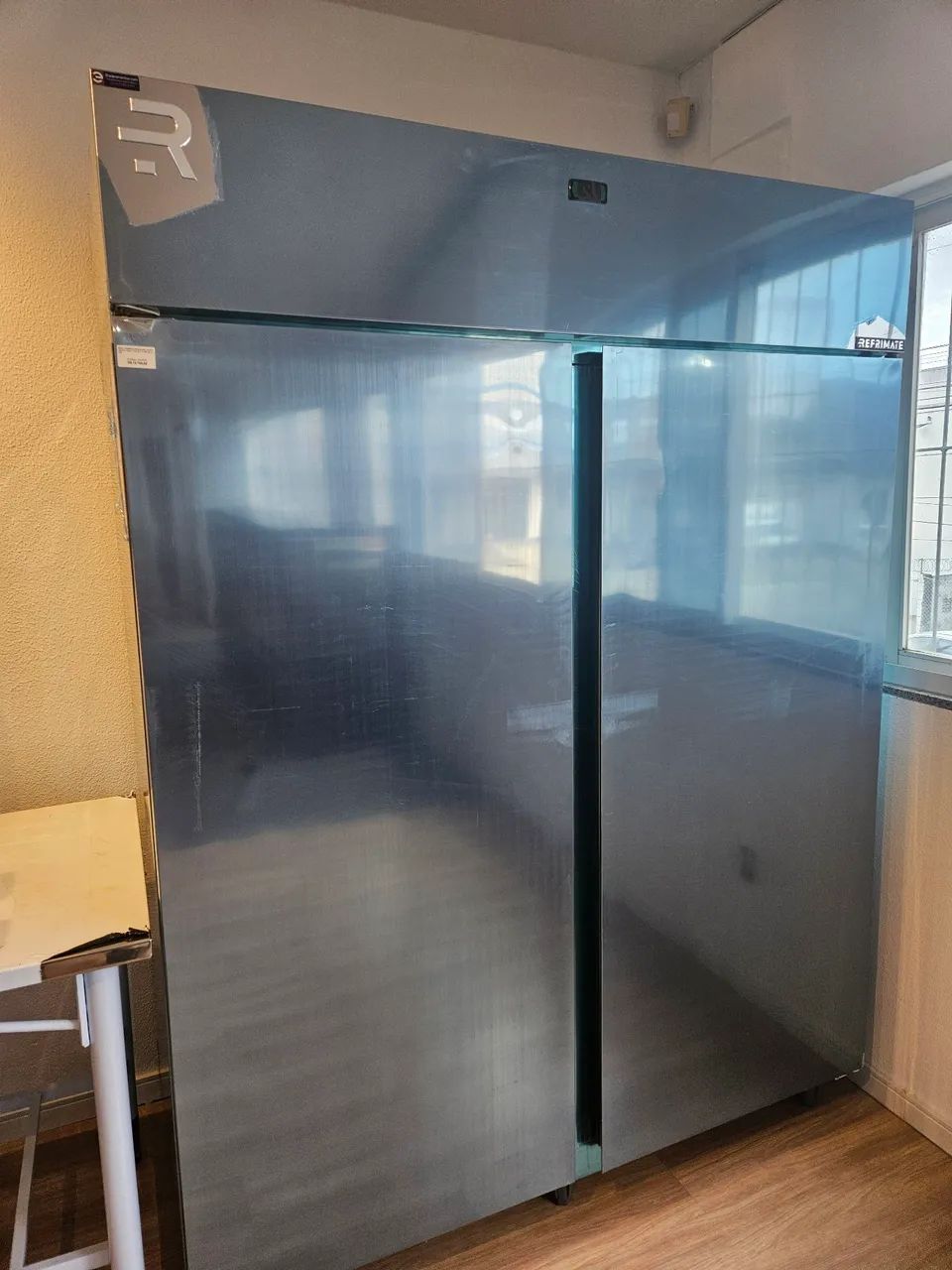 mini câmara refrigerada inox 1900 litros para carnes - a pronta entrega 