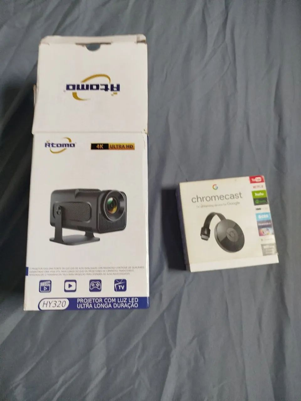 Projetor e Chromecast 