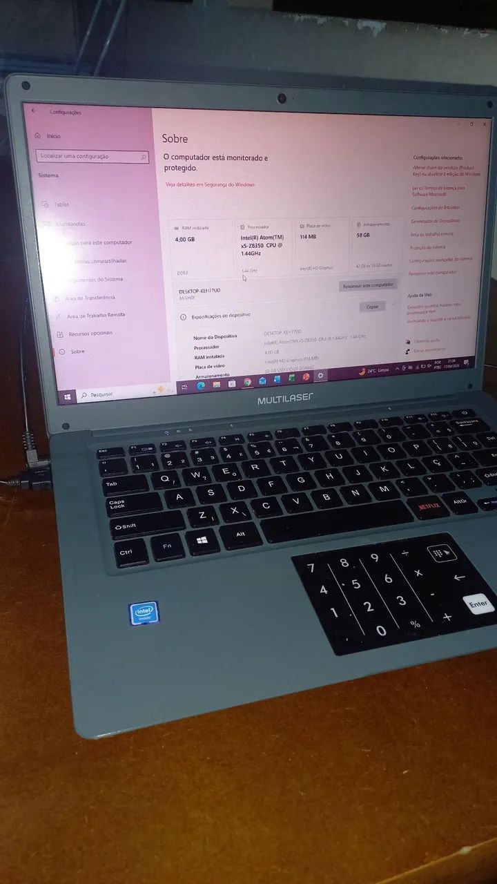 Notebook multilaser 4GB RAM 64 GB - Foto 4