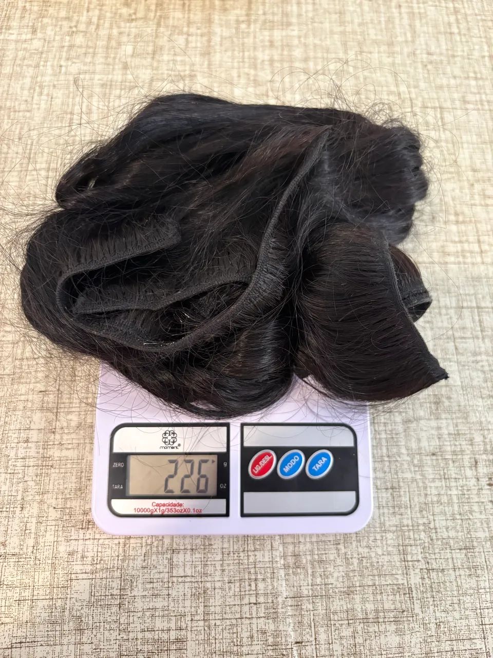 Cabelo humano aproximadamente 40cm