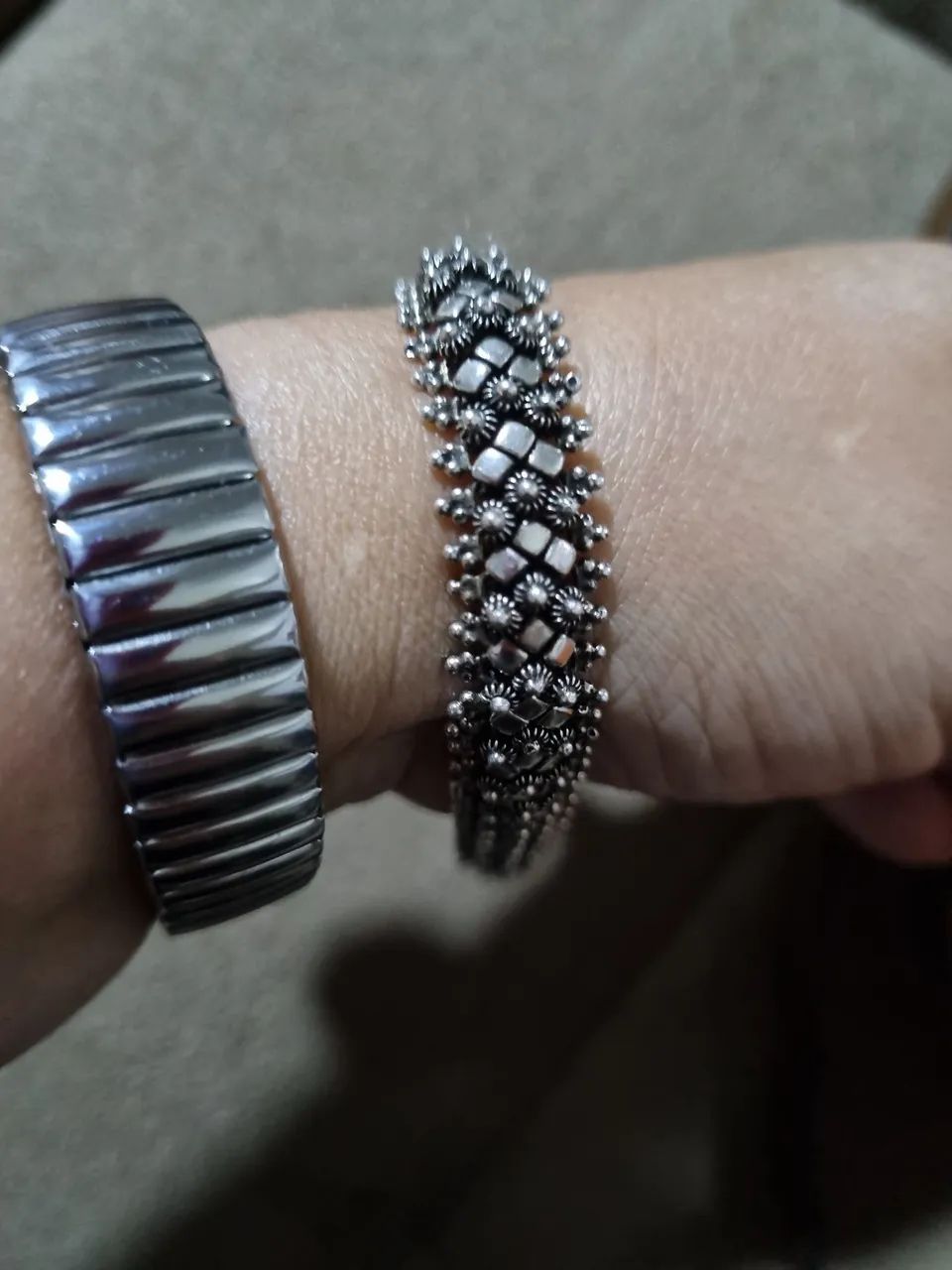 Pulseira prata feminina - Foto 2