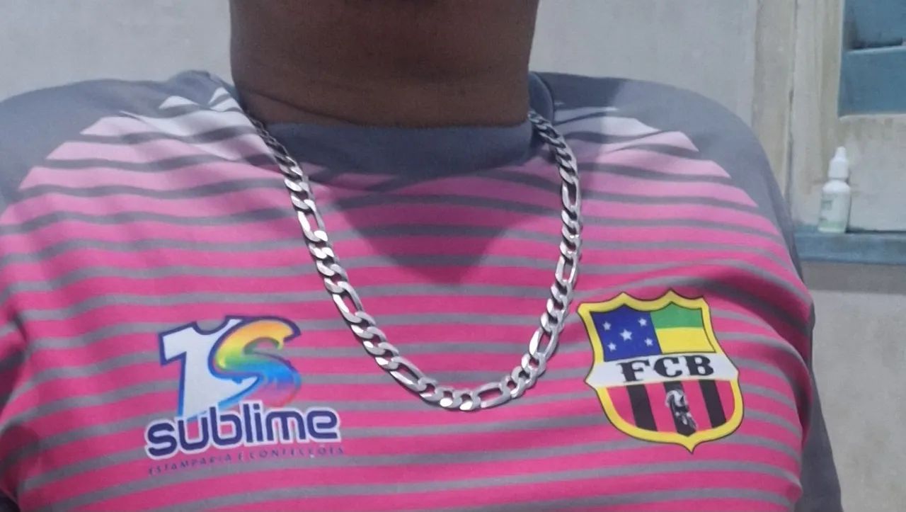 Corrente Cordão Masculina Prata Maciça 