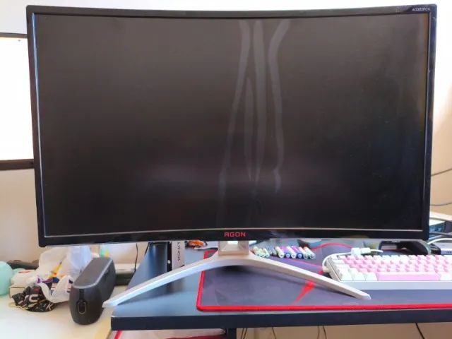Monitor Aoc Agon 32'' tela curba com display quebrado - Foto 2