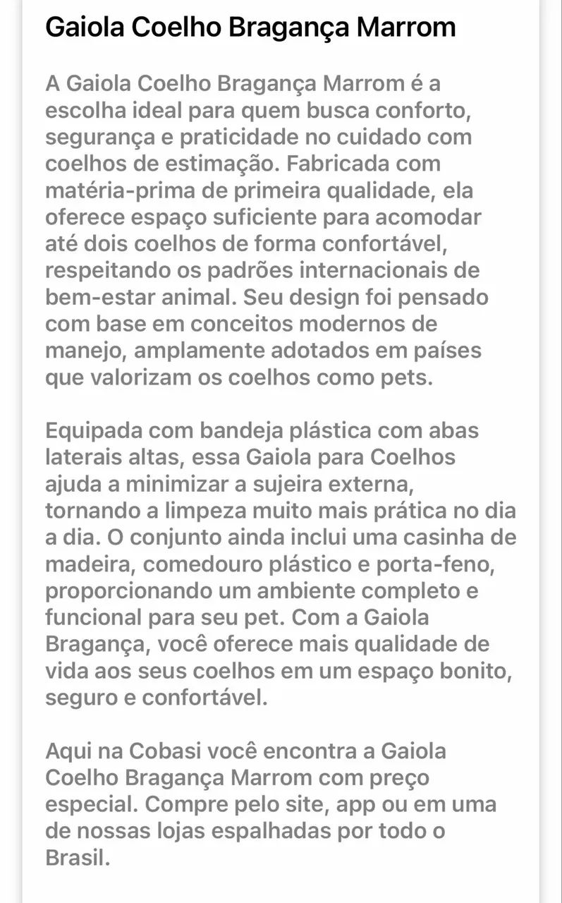 Gaiola para coelho grande  - Foto 5
